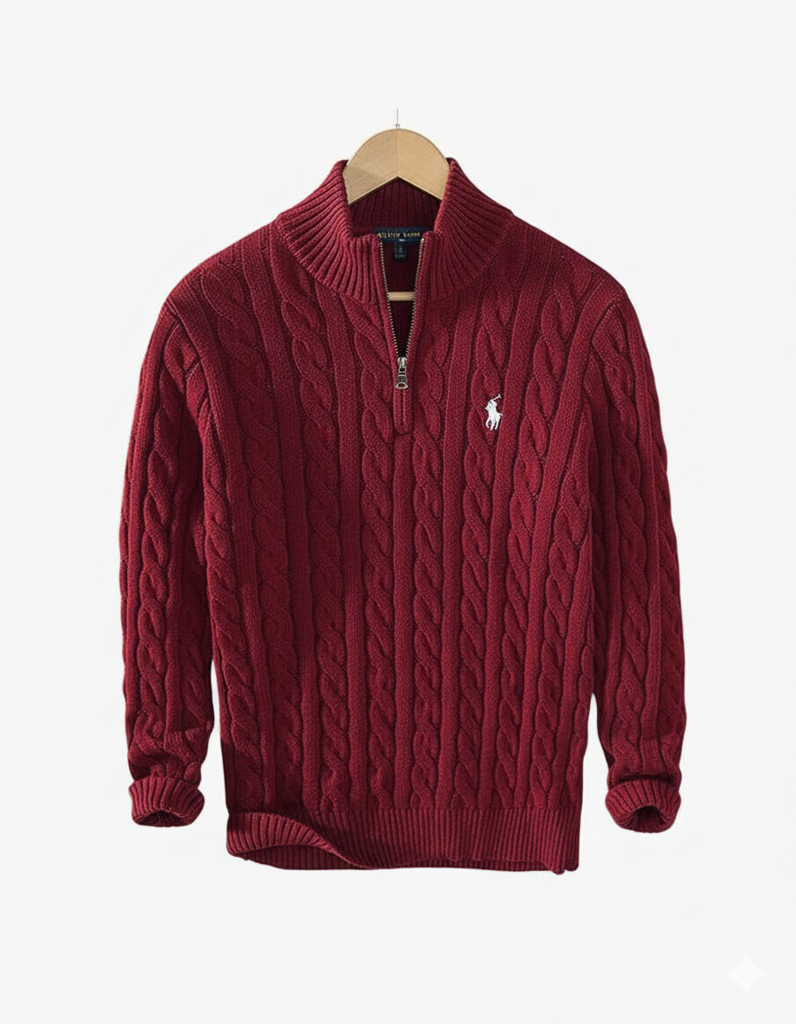 Arthur | Neljännesvetoketjullinen palmikkoneule