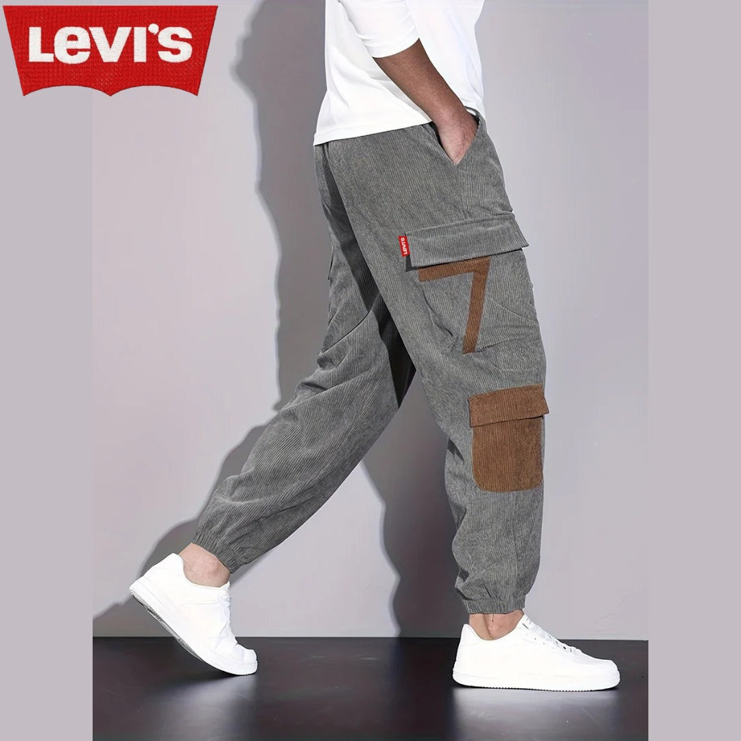 Robert | Miesten samettiset cargo-housut